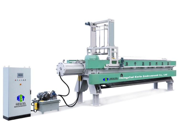 High pressure membrane automatic cleaning filter press